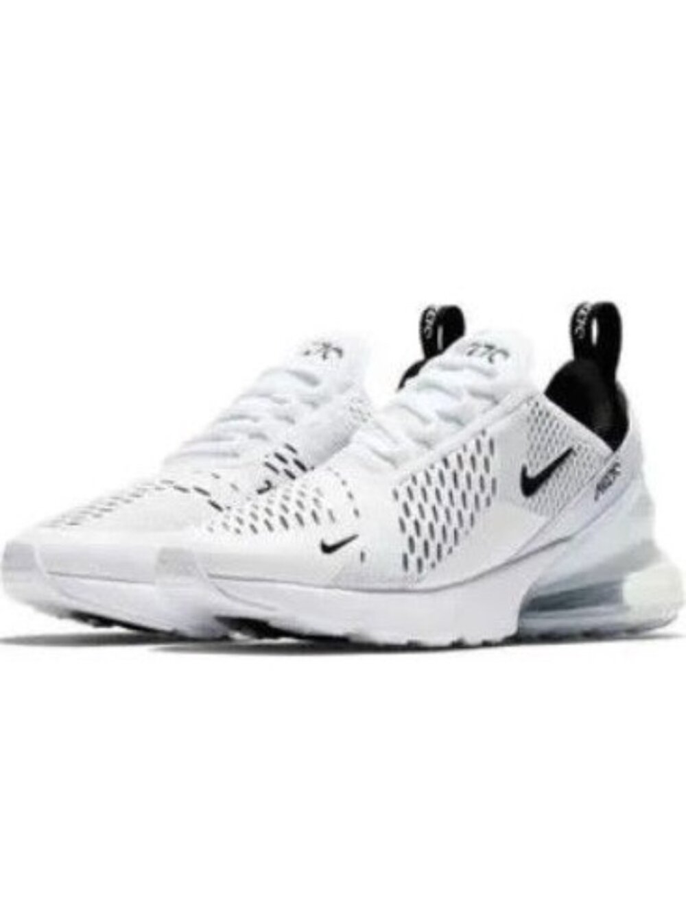 Nike Air Max 270 Sneaker Shoe White Black Men's Size EU 42 US 8.5 NIB